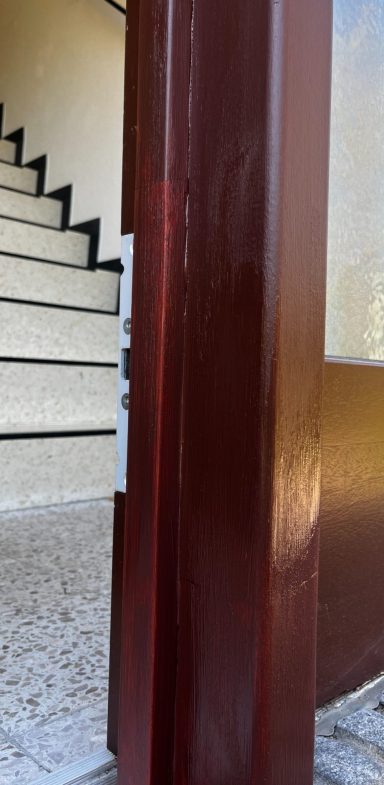 Übergangsschutzfolie Eingangsbereich mit Folie